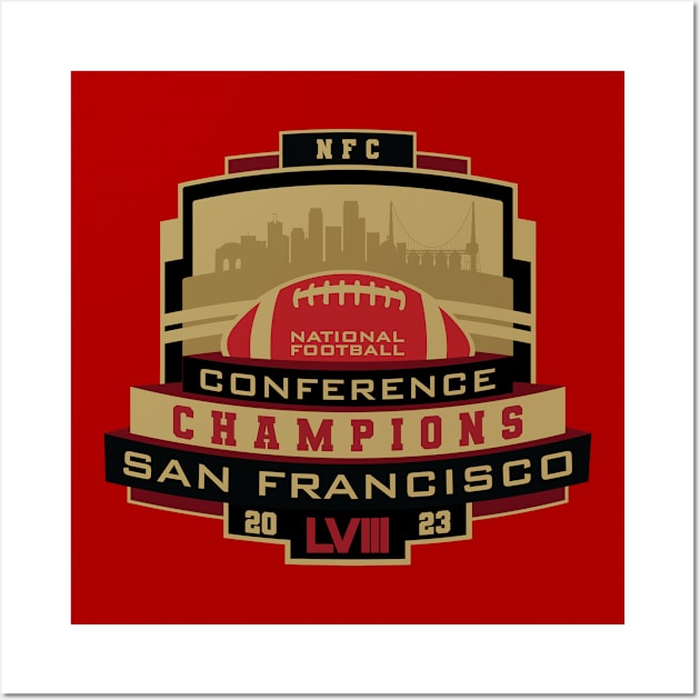 NFC Champions Niners Wall Art by Nagorniak